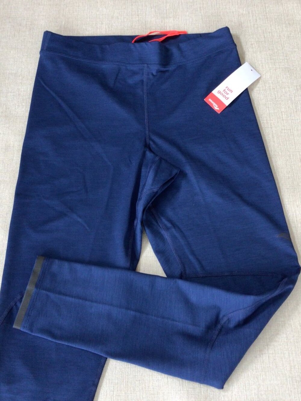 NWT Saucony Running Tight Pants Compression Blue Men’s Large